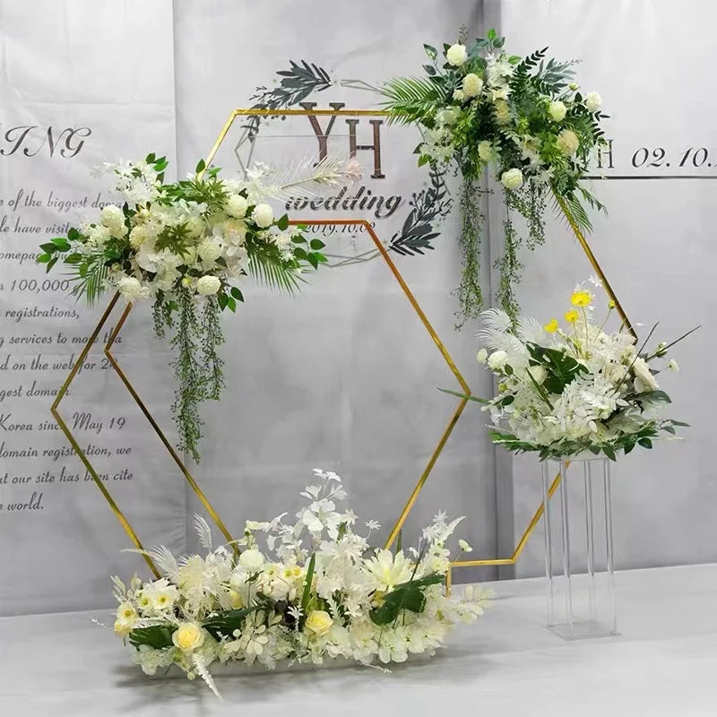 Elegant Iron Wedding Backdrop Balloon Garland Stand New Circle Shape for Party Wedding Birthday Wall Decorations