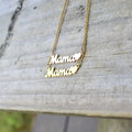 New 18K Gold Plated Stainless Steel Heart Charm Necklace Gold Silver Rose Mama Letter Necklace for Mother'S Day Jewelry