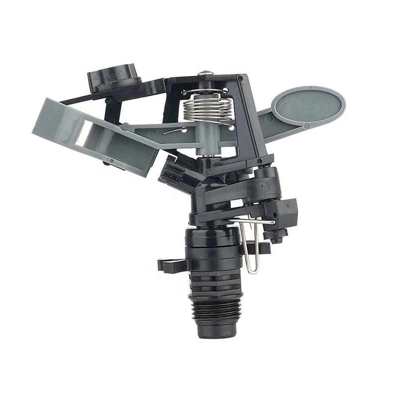1/2\" Controllable Angle-Controllable Impact Irrigation Sprinkler Plastic Rotating Garden Sprinkler on Tripod for Watering Media