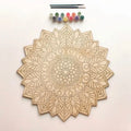 Wood Mandala Craft Kit DIY Painting Kit for Adults