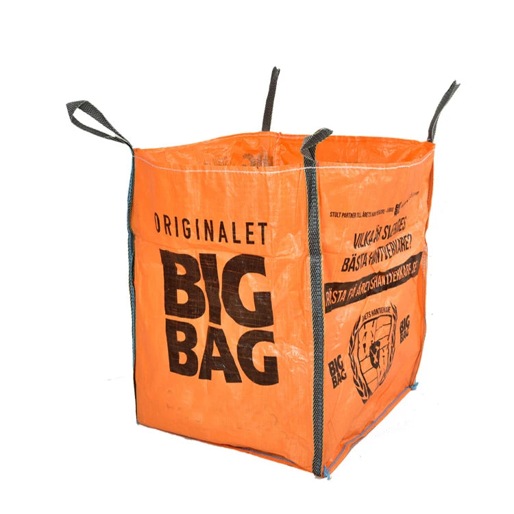 EGP Jumbo Woven Bulk Bags 500kg to 2000kg PP and Fiber Reinforced for Sand Cement Gravels Packing with 1ton Loading Capacity