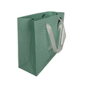 Recyclable Eco-Friendly Kraft Stock Paper Bag with Ribbon Handle for Craft and Candle Shopping Factory Branded Gift Bag