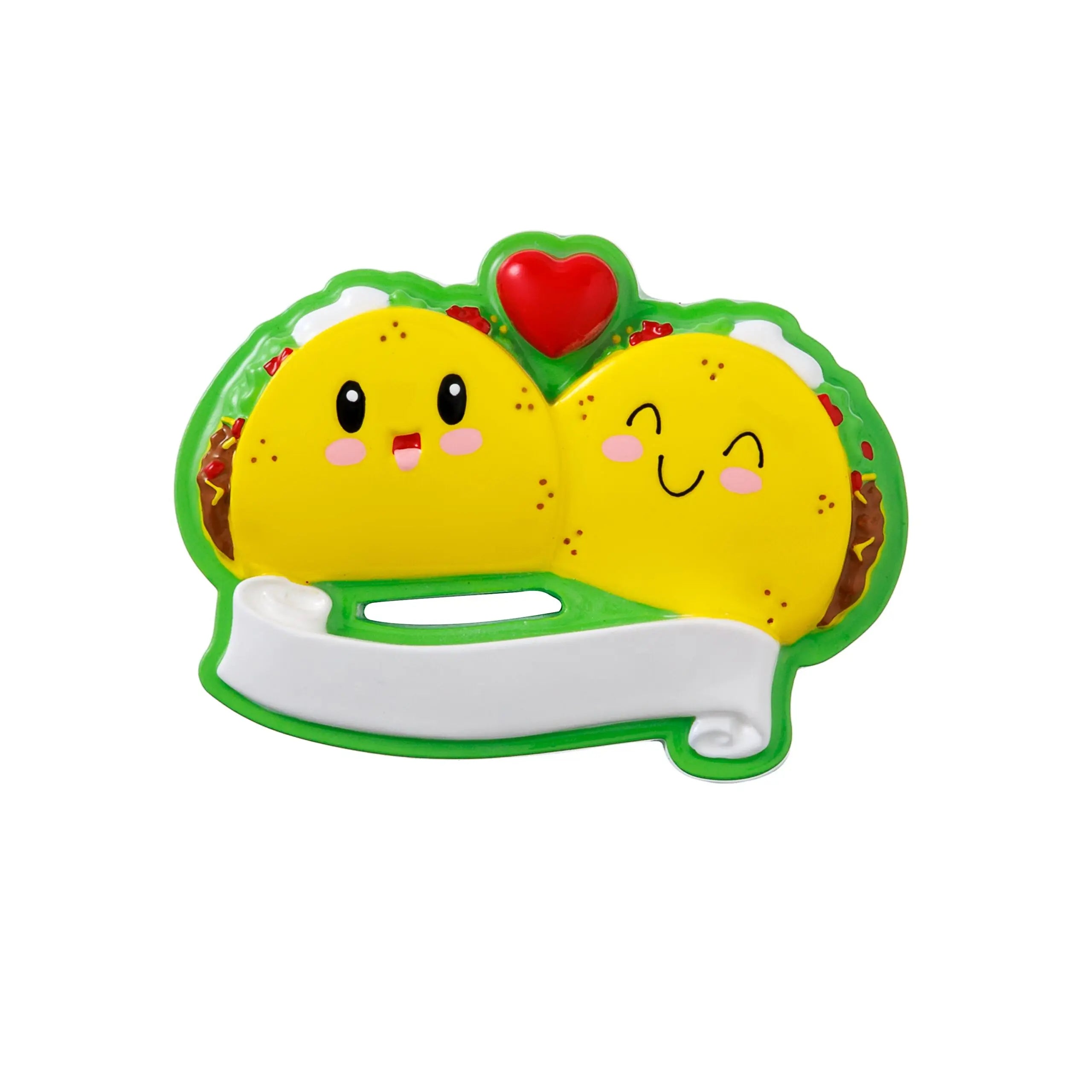 2023 Personalized Taco Design Handpainted Resin Christmas Tree Ornament for Family-Hot Selling Holiday Decoration