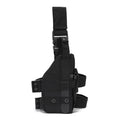 600D Nylon Molle Right Thigh Gun Holster Black Adjustable Universal Tactical Leg Holster