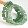 Chinese Retro Style Single Ring Elastic Rope Bracelet  Jade with Natural Crystal Green for Men Women-for Weddings Gifts