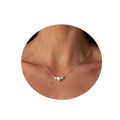Fashion Women's Jewelry 3 Mix Sizes Freshwater Cultured Pearl Silver Plated AAAAA Grade White Charm Choker Necklace Gift