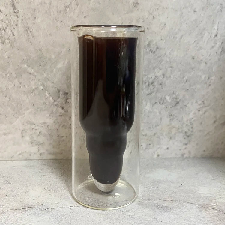 Manufacture Directly Unique Shape Double Wall Bullet Shot Glass 50ml Capacity Reusable BPA-Free Lead-Free Borosilicate Glass for