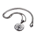 Men's Stainless Steel Compass Necklace With Gold Plating Personalised Male Jewellery Fashionable Chain Pendant Compass Pendants