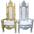 2025 Luxury Lion King Queen Throne Chairs Modern White Handmade Event Furniture for Hotels Weddings and Villas Spring Trendy