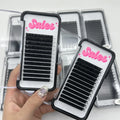 Matte Black 0.03 0.05 25mm Soft Mink Volume Eyelash Extension Supplies J B C D L M Curl Cashmere Lash Extensions Trays