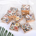 Chu Se Bulk Wholesale Natural Crystal Healing Stone Handmade Raw Stone Gift Box Set for Gift