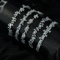 Fashionable High-grade Zircon Headband Silver Plating Zircon Thin Hair Hoop Hairband Hot Sale Luxury Diamond Headband