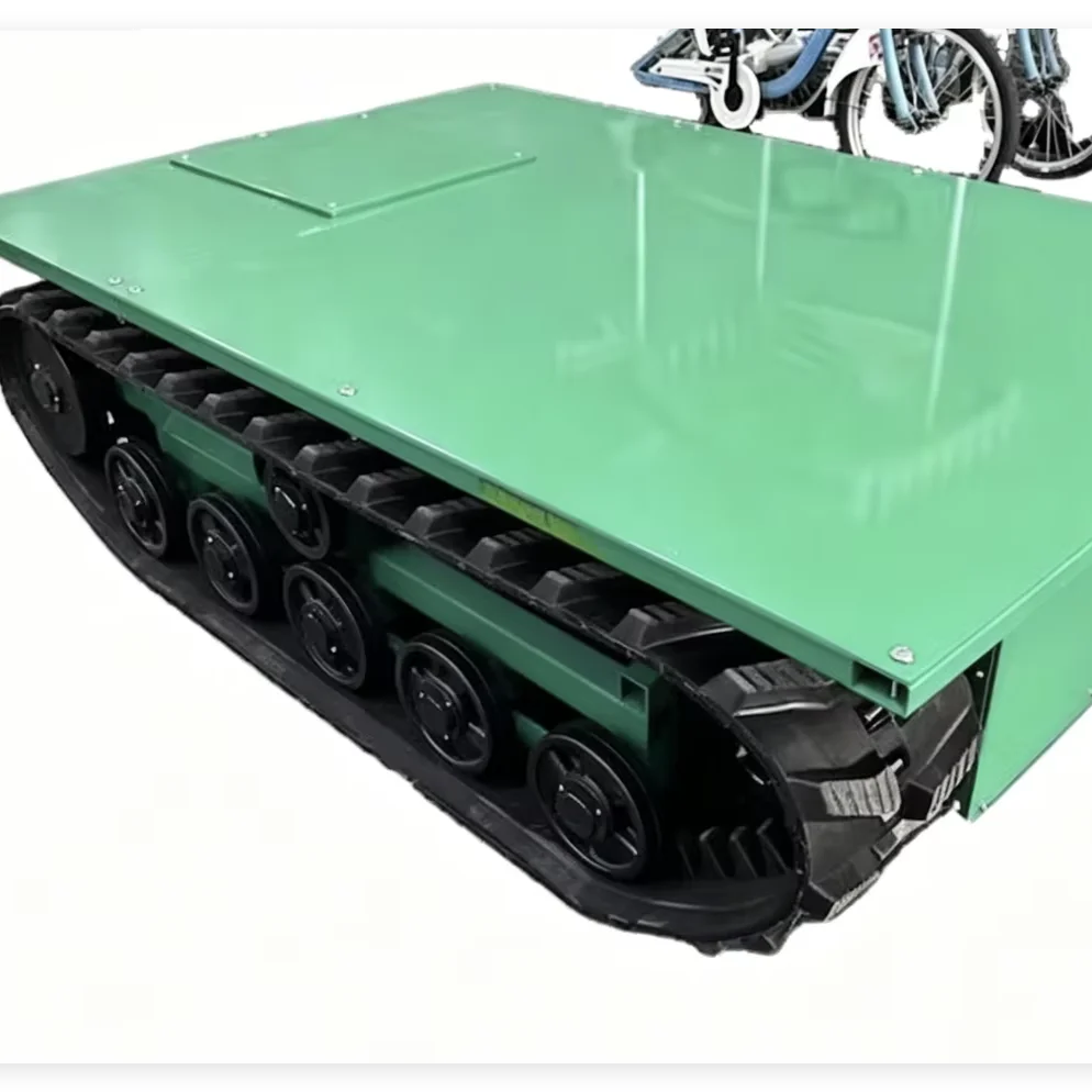 Rubber Track Chassis Undercarriage Platform Tracked Chassis Rubber Crawler Rubber Tracked Chassis Undercarriage