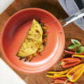 Outdoor Camping Cooking Skillets Stainless Steel Handle Aluminum Fry Pan Easy Clean Non Stick Frying Pan