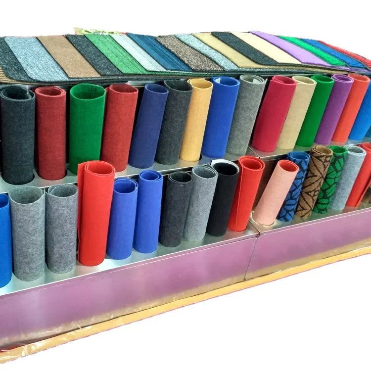 Factory Wholesale Non Woven Needle Punched Polyester Commercial Carpets Red Carpet Rolls