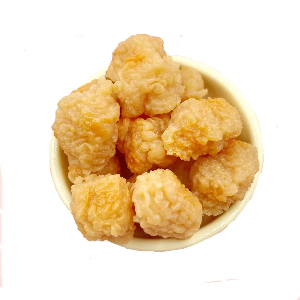 New Arrive 33MM Fried Chicken Rice Flower Dollhouse Food Toys Realistic Chicken Neggets Dolls for Kitchen Tableware Decor