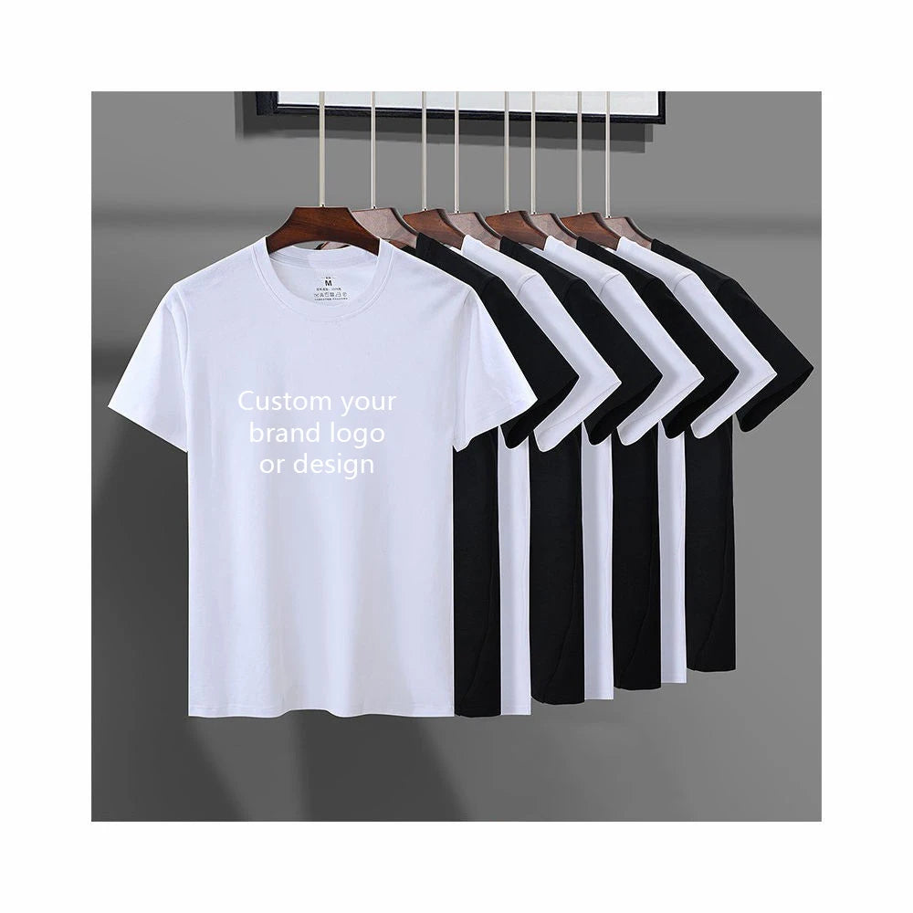 Wholesales Casual With Logo Custom Logo Printed 100% Cotton Soft Crew Neck Short Sleeve for Women White T-shirt Custom Print