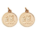 Personalized Custom logo Dog Collar Tags Round Shape Enamel Charms Embossed Mini Pendant for Bracelet