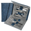 Luxury Hot Sale 10PCS Portable Manicure & Pedicure Kit Stainless Steel Grooming Set for Woman Men