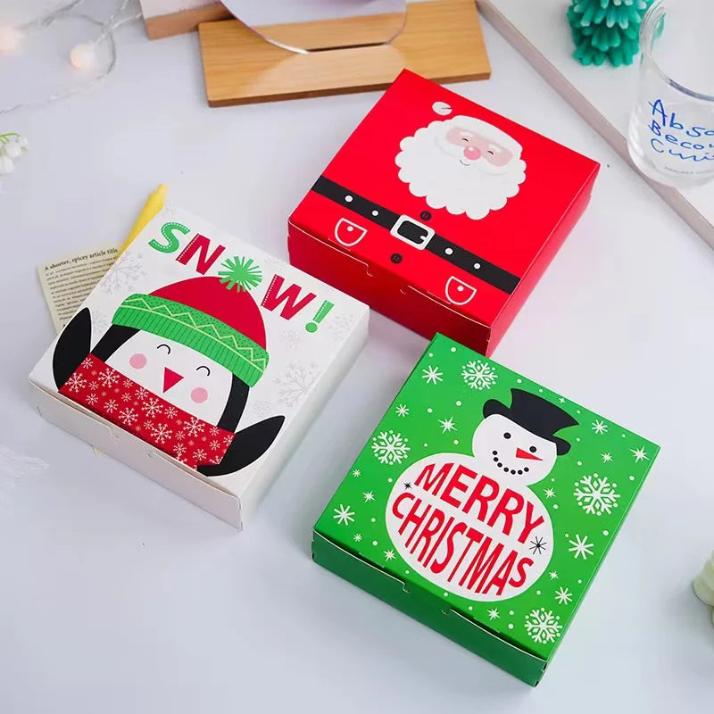 Newest Design Merry Christmas Happy New Year Candy Chocolate Cardboard Paper Gift Box