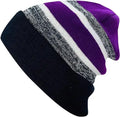 Custom Soft Cuff Pom Pom Stripe Knit Winter Beanie 3D Embroidered Skull Slouch Ski Hat Dot Plaid Character for Beach Business