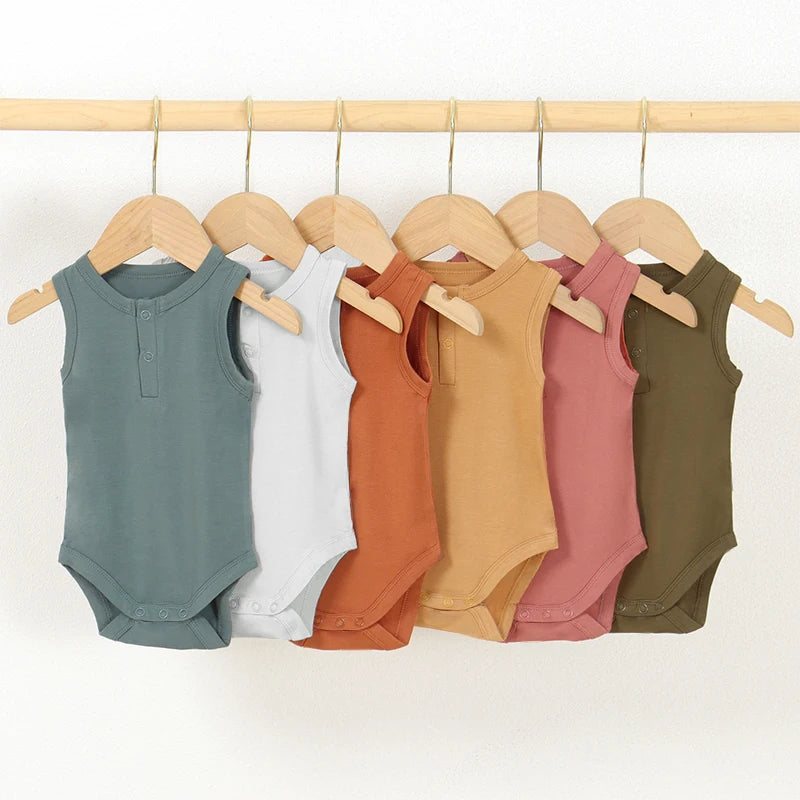 Bamboo Baby Summer Clothes Soft Baby Grow Newborn Baby Short Rompers
