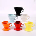 Custom Printed Coffee Filter Pour Over Dripper Ceramic Coffee Dripper Engine  Coffee Filter Cup