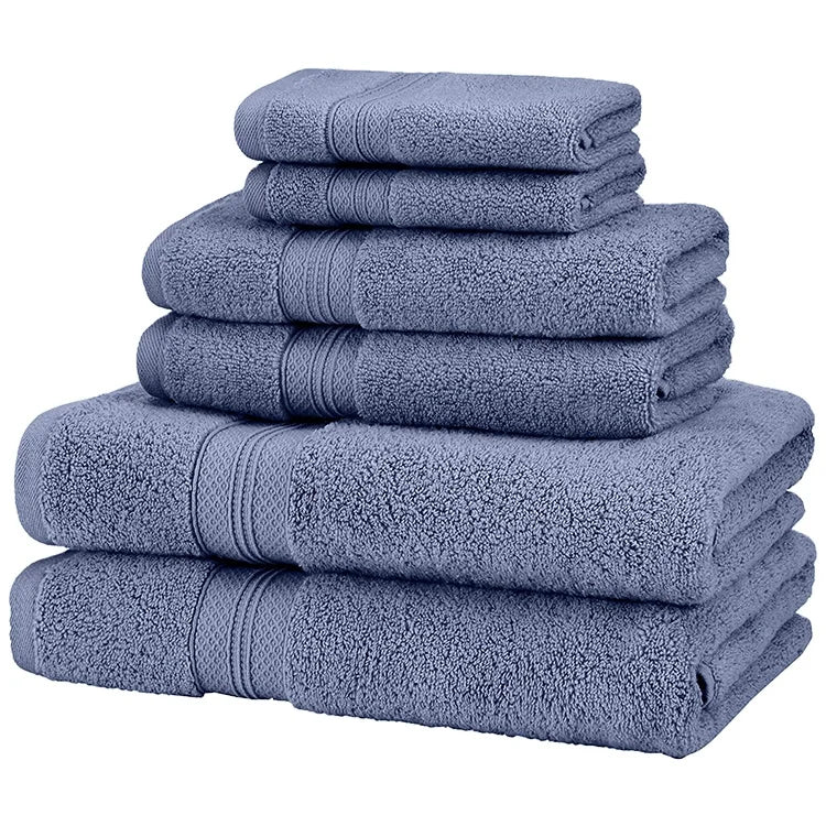 Grandeur Hospitality Luxury 700GSM 100% Cotton Bath Towel Set 6-Pack Home Hotel Compressed Disposable Christmas Roll Children