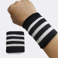 Men Women's Moisture Wicking Athletic Terry Cloth Striped Country Flag Sweatband Set Custom Sports Wristband Thin Dry Grip