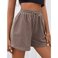 Custom Womens Sweat Shorts Summer Casual Comfy High Waisted Lounge Drawstring Cotton Shorts Pants With Pockets