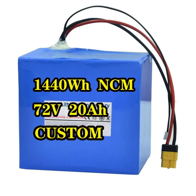 OEM Good Price E-motorcycle Battery Pack 1440wh Lithium Battery 72v 20ah for Electric Motorcycle
