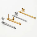 Tarnish Free Earrings Findings Stainless Steel Stud Earring Long Stick Connector Pendant DIY Jewelry Making Accessories