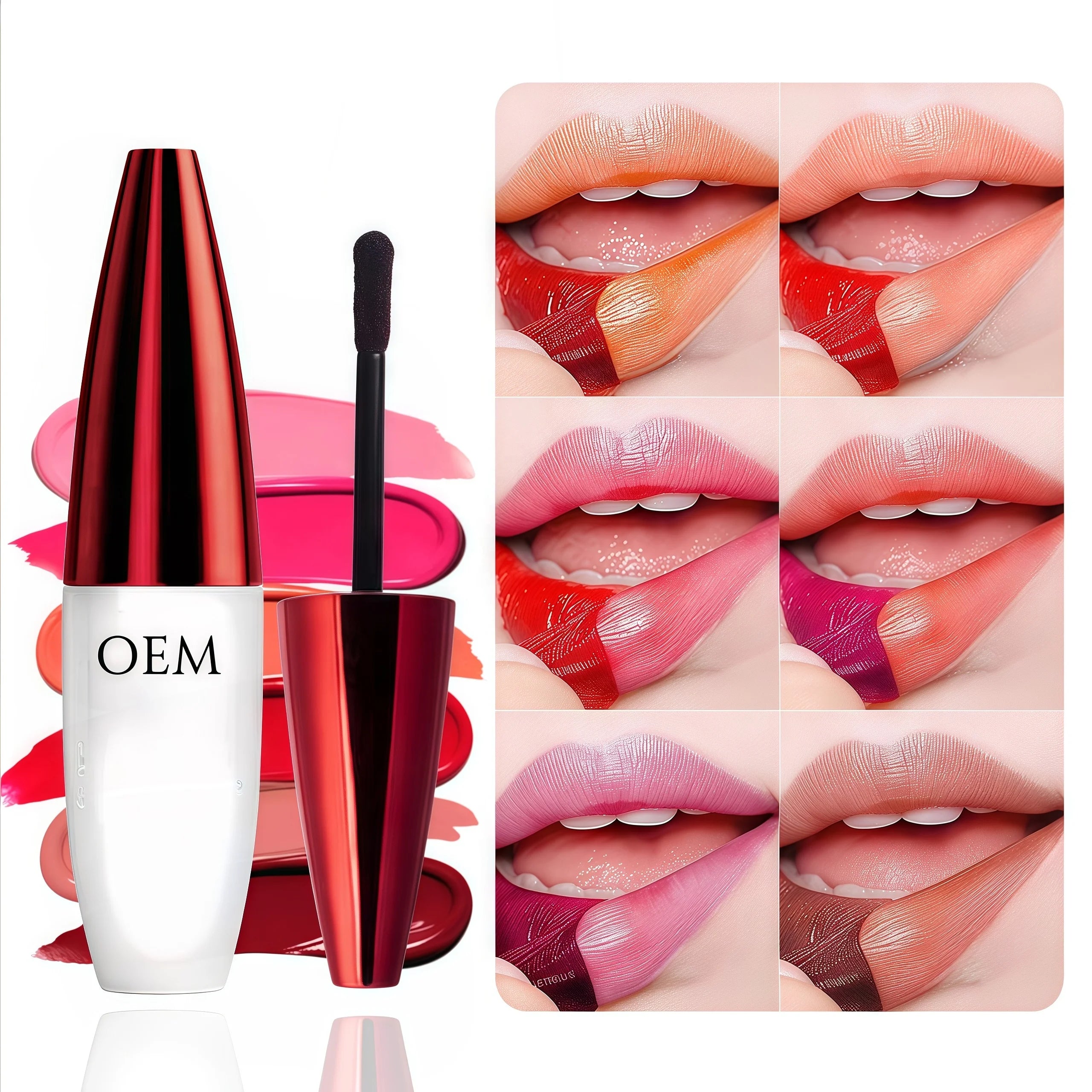 Factory Customized Peel-off Lip Liner Moisturizing Lip Color Long-lasting Waterproof Tattoo Lip Pencil