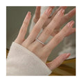 Newest Style S925 Sterling Silver Zircon Crystal Open Rings for Women Jewelry Accessories YB-XY-207