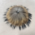 2025 Factory Wholesale 13 cm Real Raccoon Fur Ball With Snap