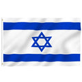 Fast Delivery 3x5 Ft Israel Flag 100% Polyester Israeli Flag Car Garden Banner Table Banner Hand Waved  Israel Flag