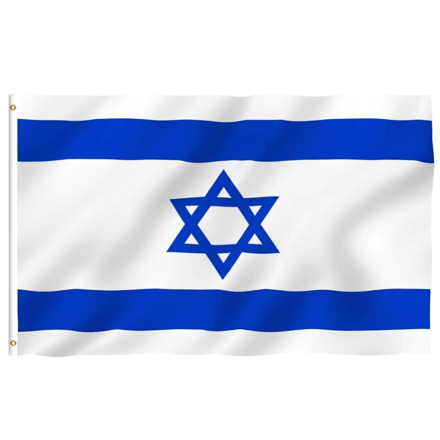 Fast Delivery 3x5 Ft Israel Flag 100% Polyester Israeli Flag Car Garden Banner Table Banner Hand Waved  Israel Flag