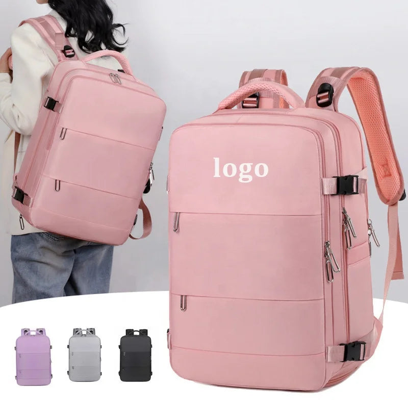 Travel Backpack for Women with Shoe Pouch15.6inch Carry on Backpack Flight Approved Casual Daypack for Business Laptop Backpack