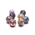 Copper Micro Pave Jewelry Beads DIY Handmade Jewelry Accessories Wholesale Charm Bracelet Parts Spacer Beads MegaBDM