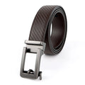 Men Automatic Buckle Genuine Leather Belt Simple Fashion Adjustable Genuine Leather Belt Customizable Logo Men Belt