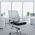 Modern Custom Made PU Leather Chair with Black Seat and Floor Cushions Lumbar Pillows & Seat Cushions