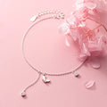925 Sterling Silver Small Butterfly Shape Ankle Bracelet Trendy Zircon Anklets Foot Summer Fashion Jewelry for Women