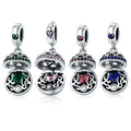 925 Sterling Silver Love Gift Box Beads Pink Cubic Zircon Charm Pendants Fit Original Bracelet Necklace Women Jewelry SCC689