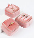 Fashionable and Exquisite Valentine's Day Velvet Ring Necklace Earrings Jewelry Packaging Box Suitable for Weddings