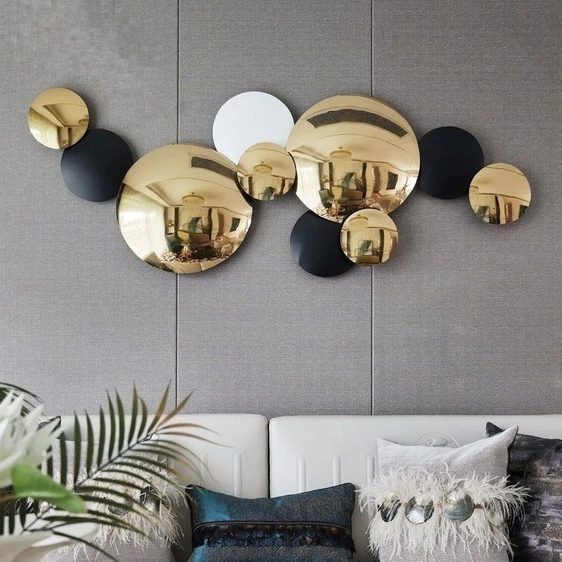 102X39CM S High Gloss Golden Home Modern Luxury Living Room Wall Metal Art Decor Hanging for Sale Discounts Dropshipping DDP