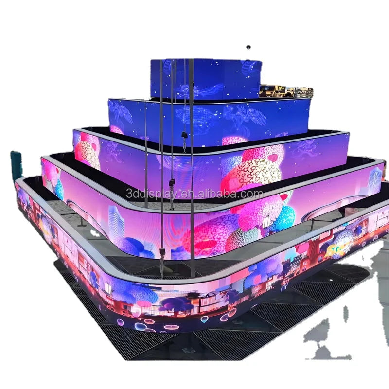 Flexible Display P1.25 P1.56 P1.57 P1.8 P2 P2.5 Video for Shopping Mall Led Indoor Screen Advertising Flex Led