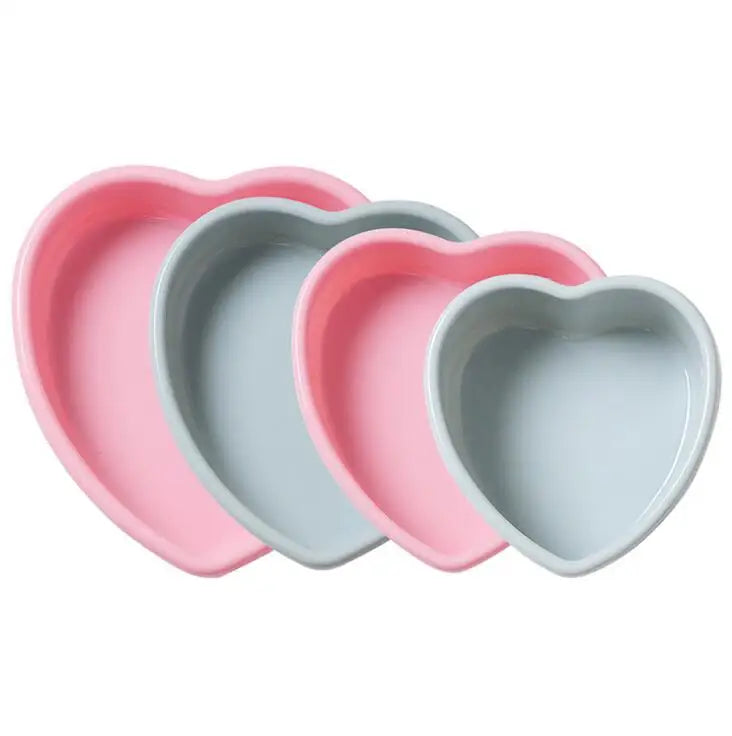HY 4/7/9/10 Inch Silicone Heart Shaped Cake Baking Pans