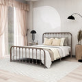 Sturdy Full-over Queen Modern Durable Metal Platform Bed Frame with Headboard for Hotel & Apartment Use