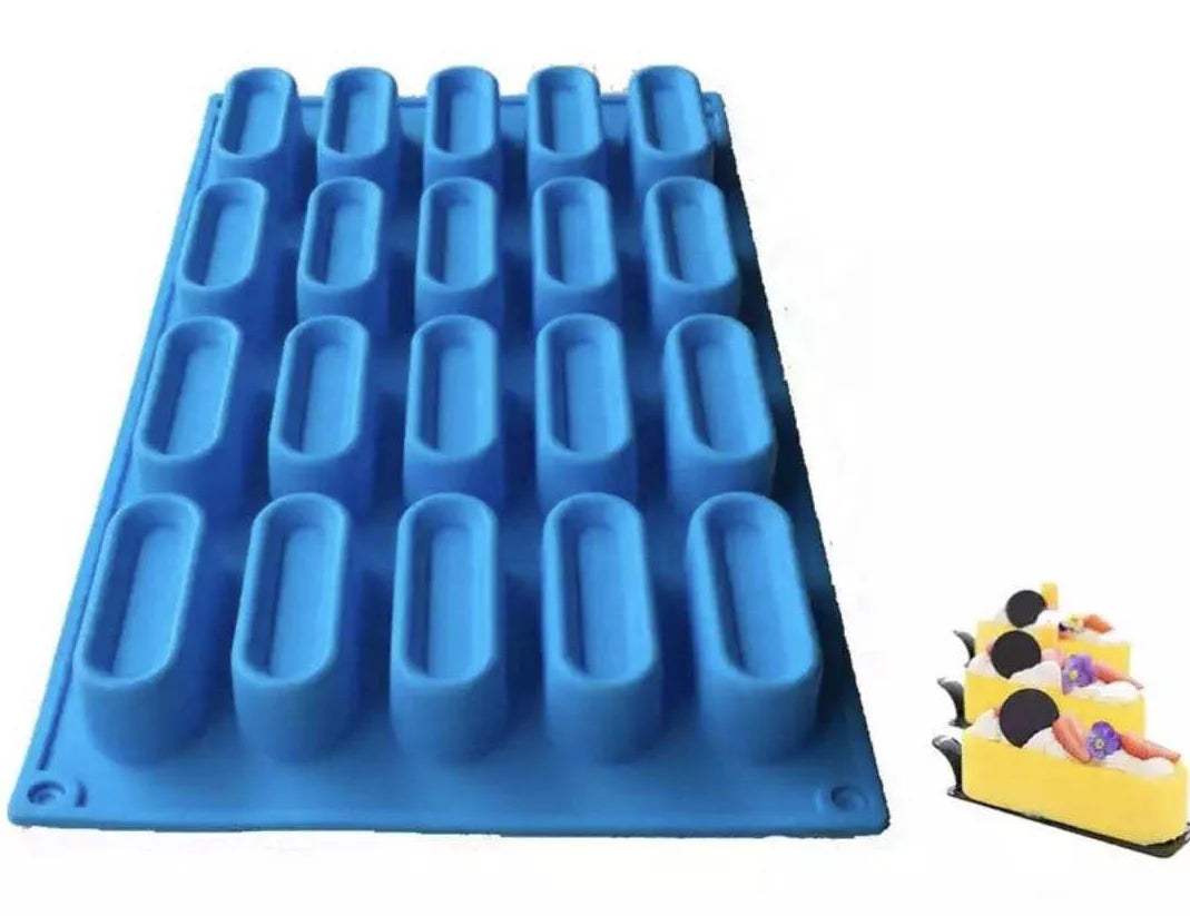 Silicone Cake Mold Food Grade 20 Madeleine Shell Cake Bakeware Moldes De Silicona Para Manualidades 3d