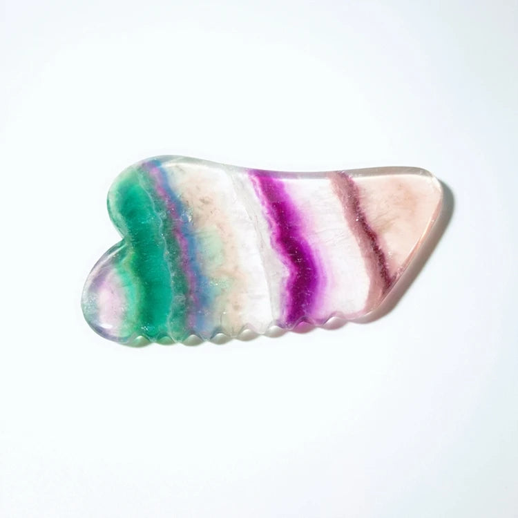 2026 Hot Sale Factory Direct Blue Jade Fluorite Spiky Shape Gua Sha Apatite Face Prices